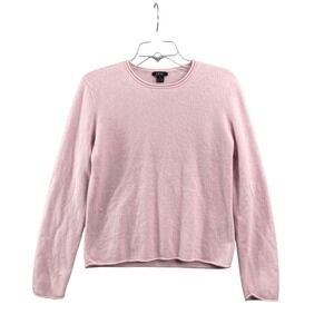 Privé Cashmere Sweater Women Large Pink Crewneck Long Sleeve Knit Pullover‎ Soft